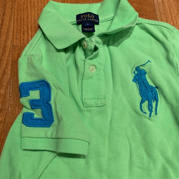 Polo by Ralph Lauren green and blue color t shirt - Picture 4 of 5